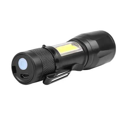 Mini Rechargeable LED Flashlight COB+XPE