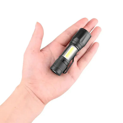 Mini Rechargeable LED Flashlight COB+XPE