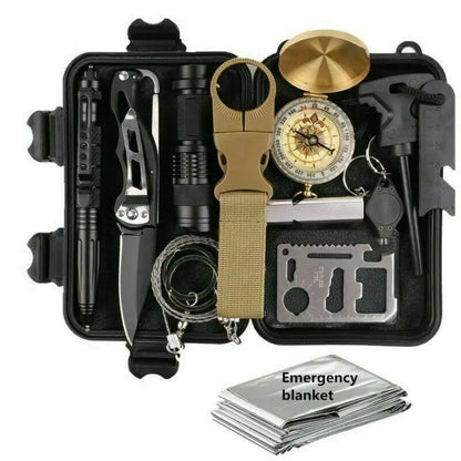 14-in-1 Tactical Survival Kit for Outdoors