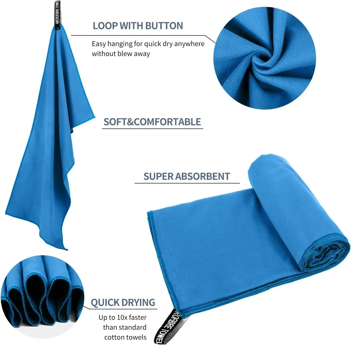 SwiftDry Microfiber Towel & Bag