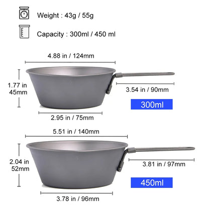 Titanium Camping Bowl